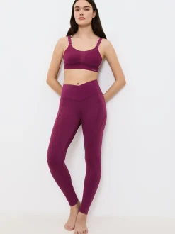 Triumph Damen Leggings - Cardio RTW High-Rise in bordeaux