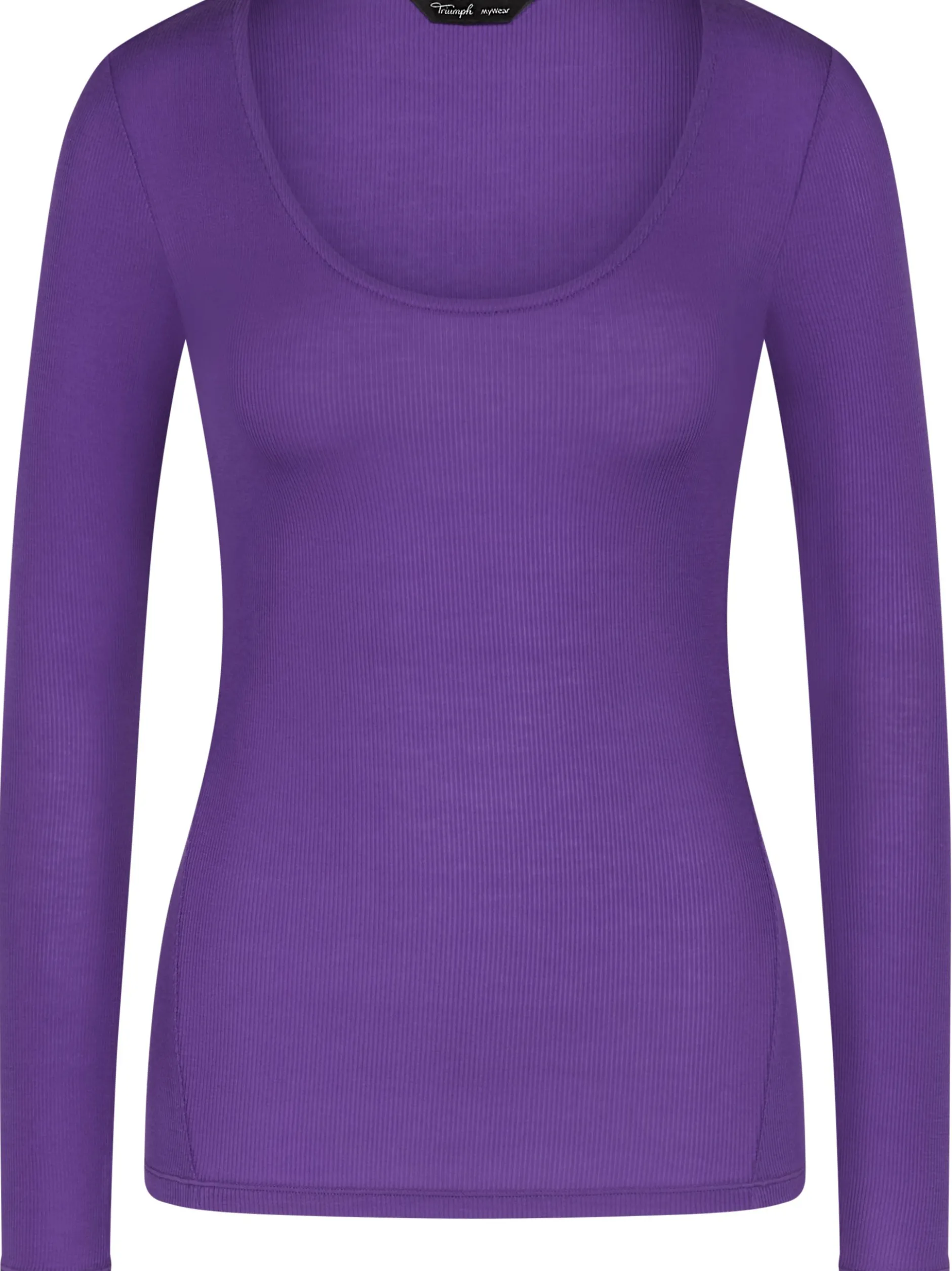 Triumph Damen Longsleeve - Beauty Layers Top Scoop Neck in purple