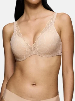Triumph Damen Schalen BH - Body Make-Up Illusion Lace in beige