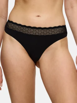 Triumph Damen String - 6er Pack Feel of Modal in schwarz