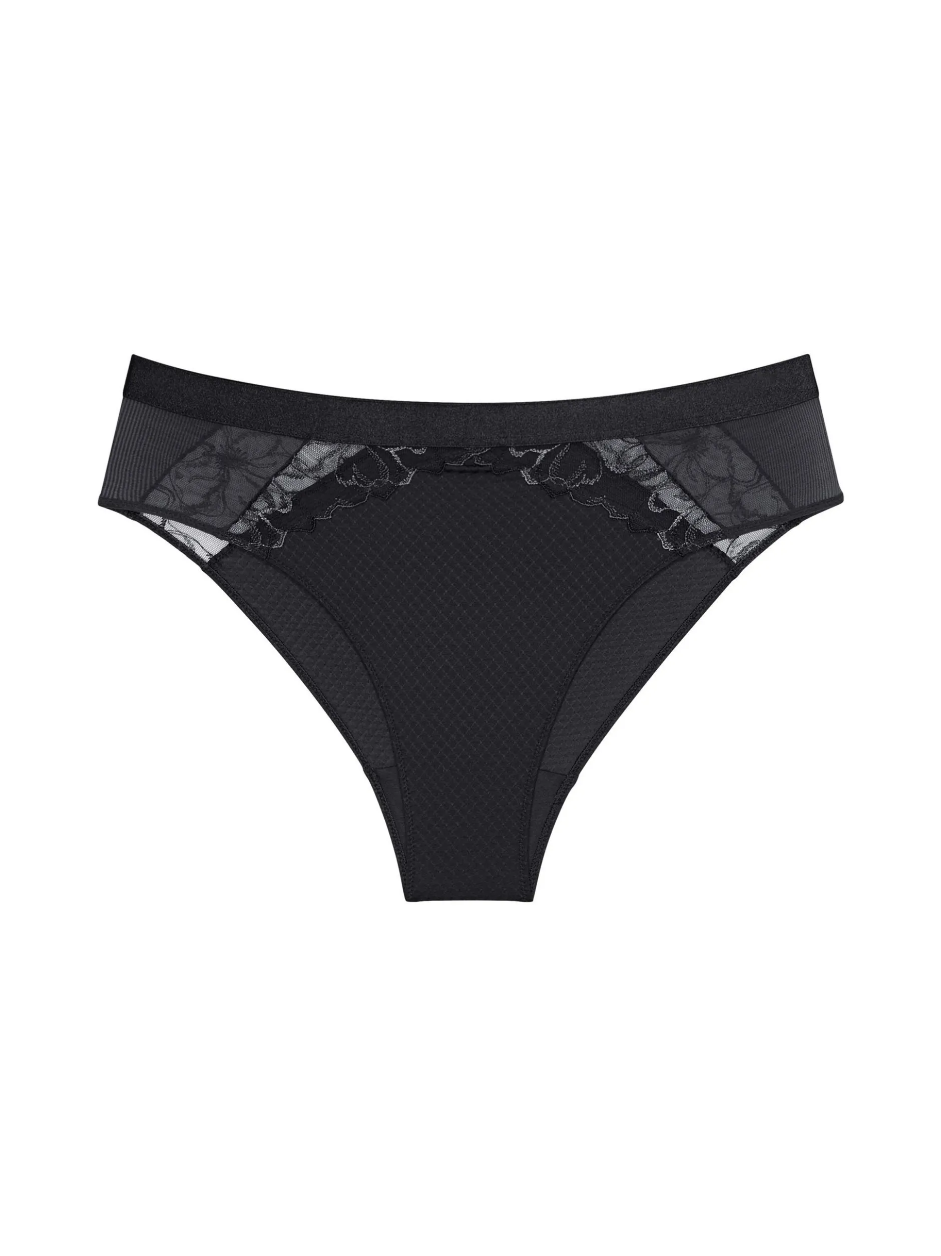 Triumph Damen Tai-Slip - Florale Wild Azalea Florale in schwarz