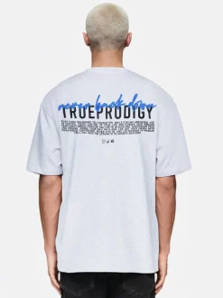 Trueprodigy Herren Oversize-Shirt - Lior in hellgrau