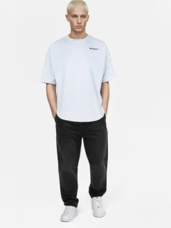 Trueprodigy Herren Oversize-Shirt - Lior in hellgrau