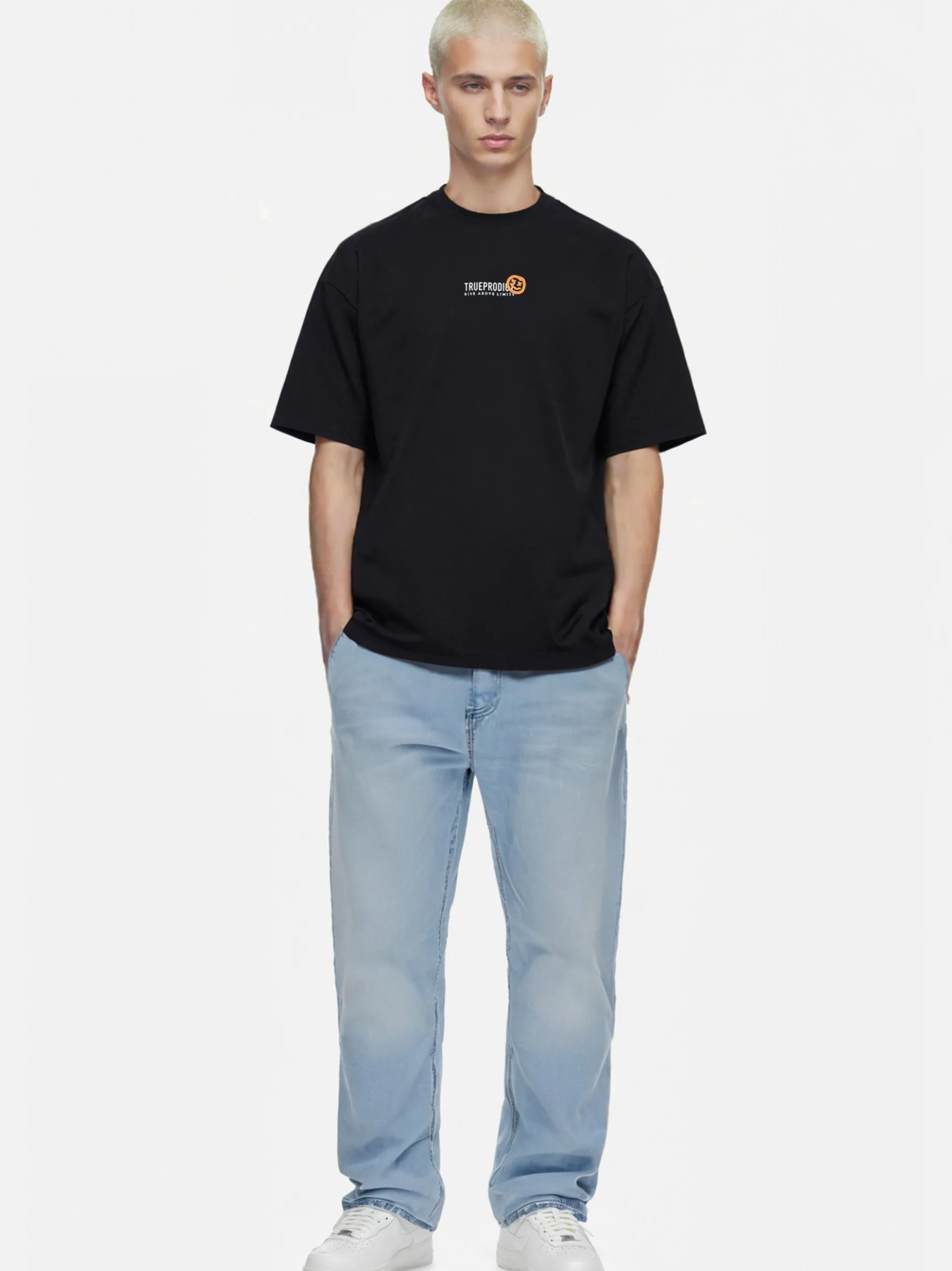 Trueprodigy Herren Oversize-Shirt - Juniper in schwarz