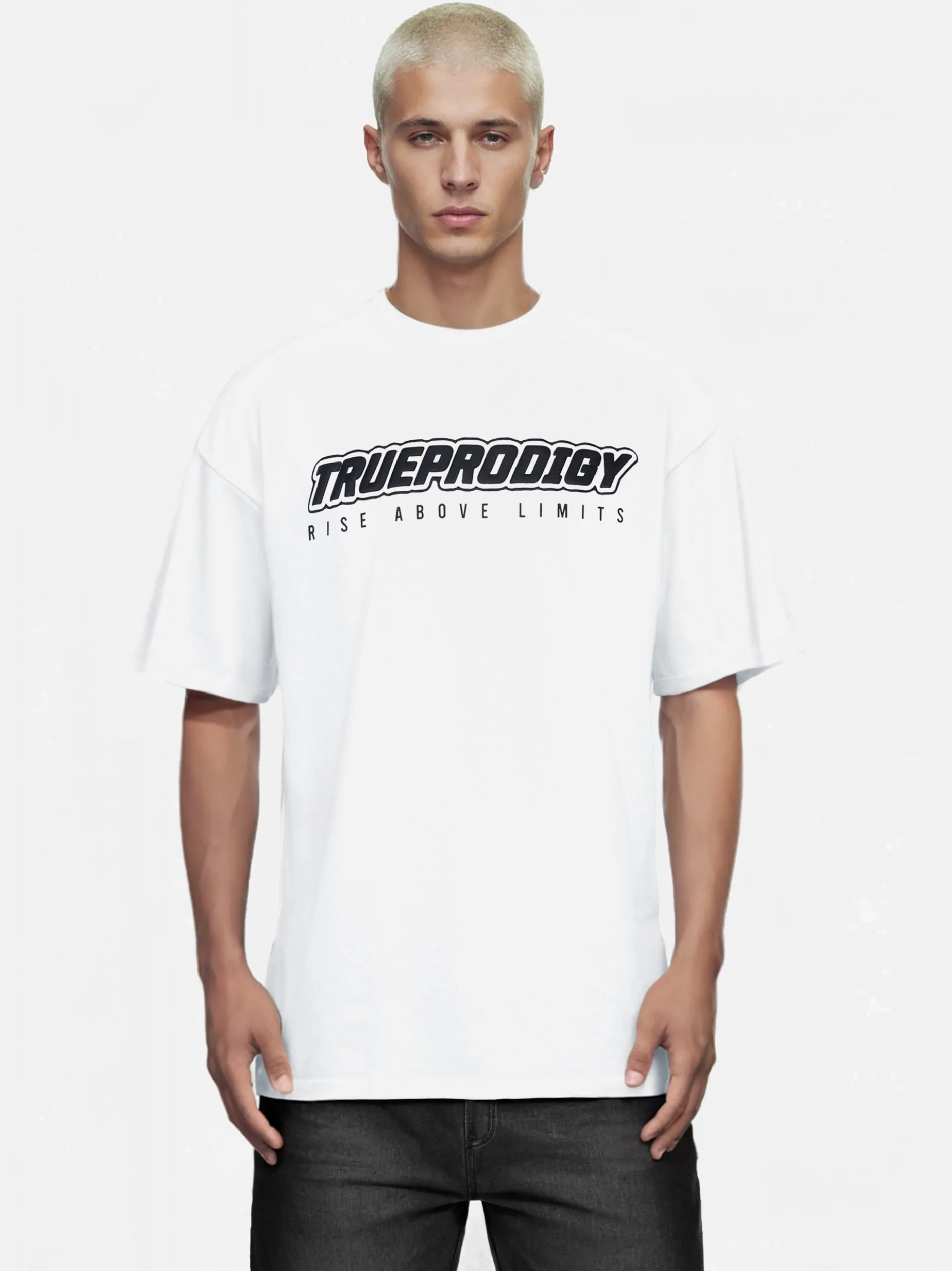 Trueprodigy Herren Oversize-Shirt - Toni in weiß