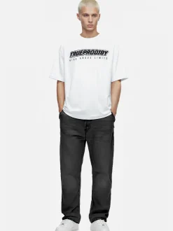 Trueprodigy Herren Oversize-Shirt - Toni in weiß