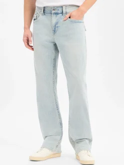True Religion Herren Straight Fit Jeans - Ricky in bleached
