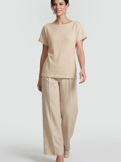 Usha Damen Bluse in beige