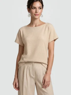 Usha Damen Bluse in beige