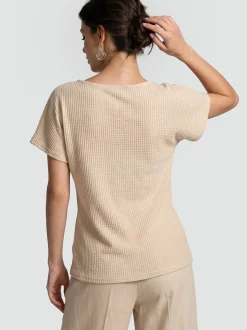 Usha Damen Bluse in beige
