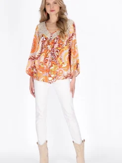 Usha Damen Bluse in gelb