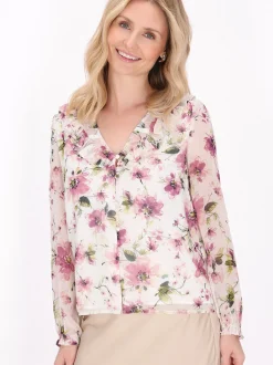 Usha Damen Bluse in mehrfarbig
