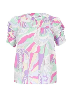 Usha Damen Bluse in mehrfarbig