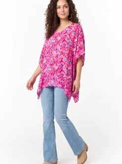 Usha Damen Bluse in mehrfarbig