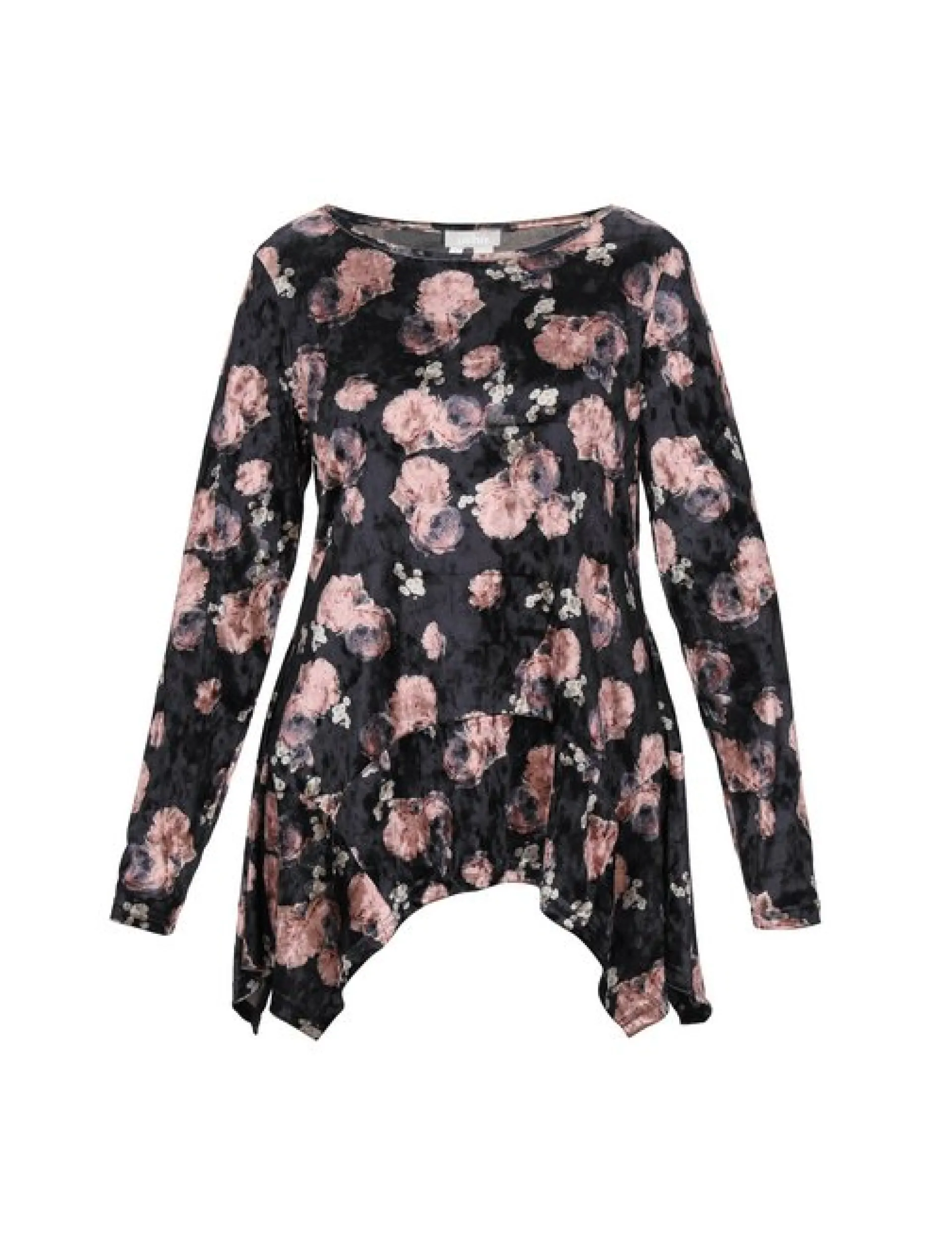 Usha Damen Bluse in mehrfarbig - Ausschnitt: Rundhals