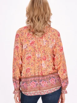 Usha Damen Bluse in orange