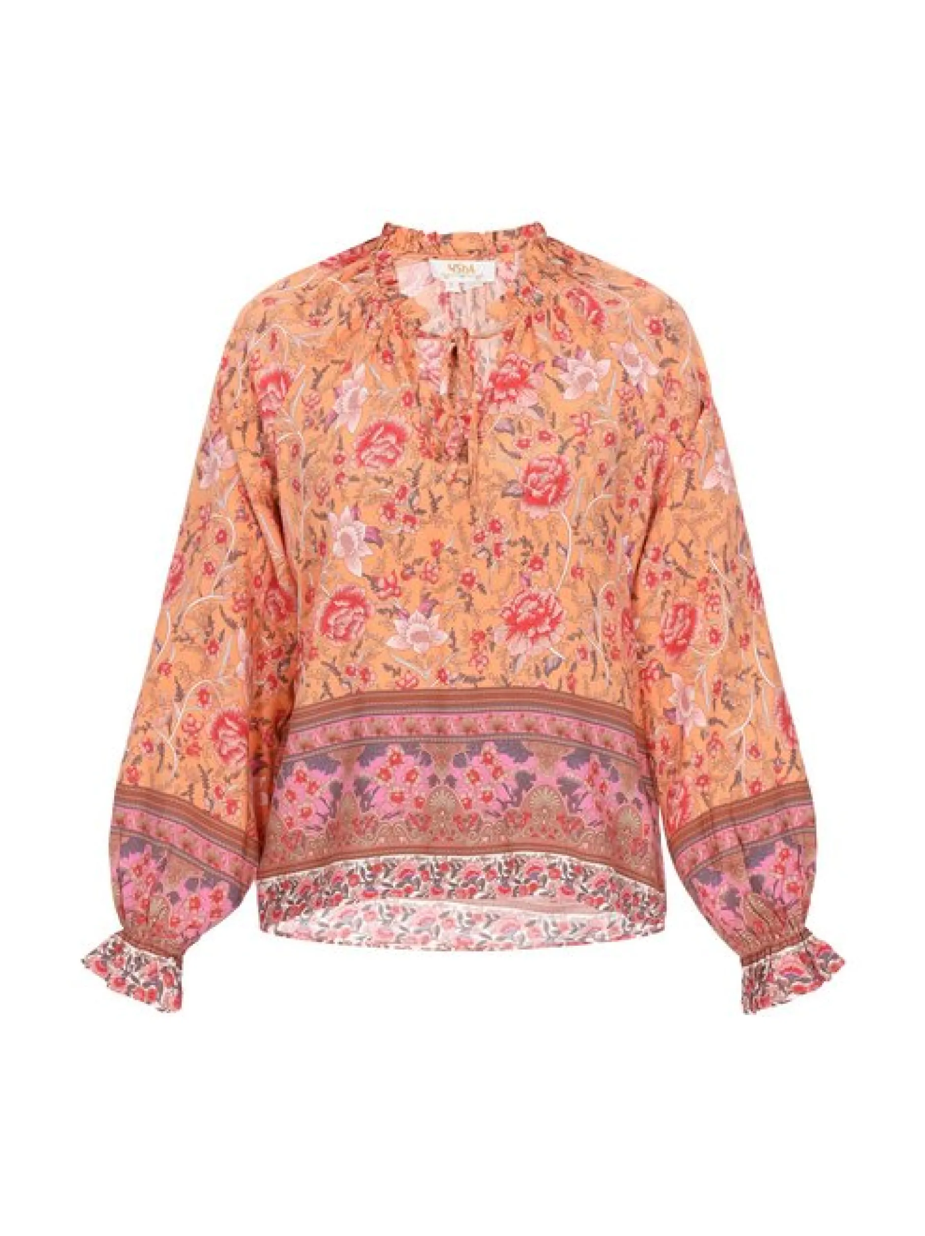 Usha Damen Bluse in orange