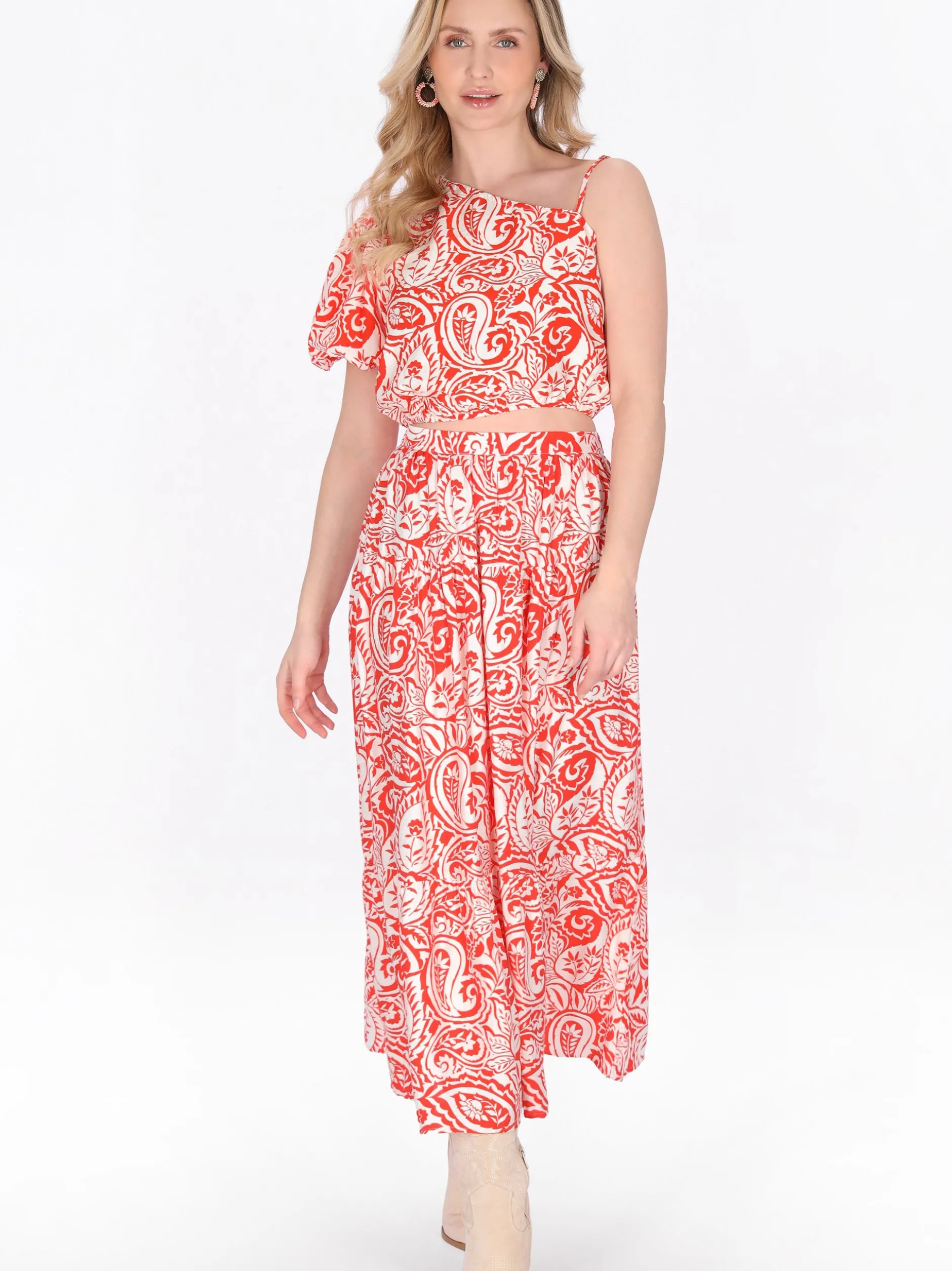 Usha Damen Bluse in orange