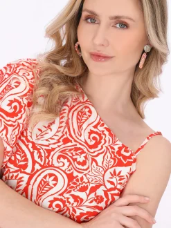 Usha Damen Bluse in orange