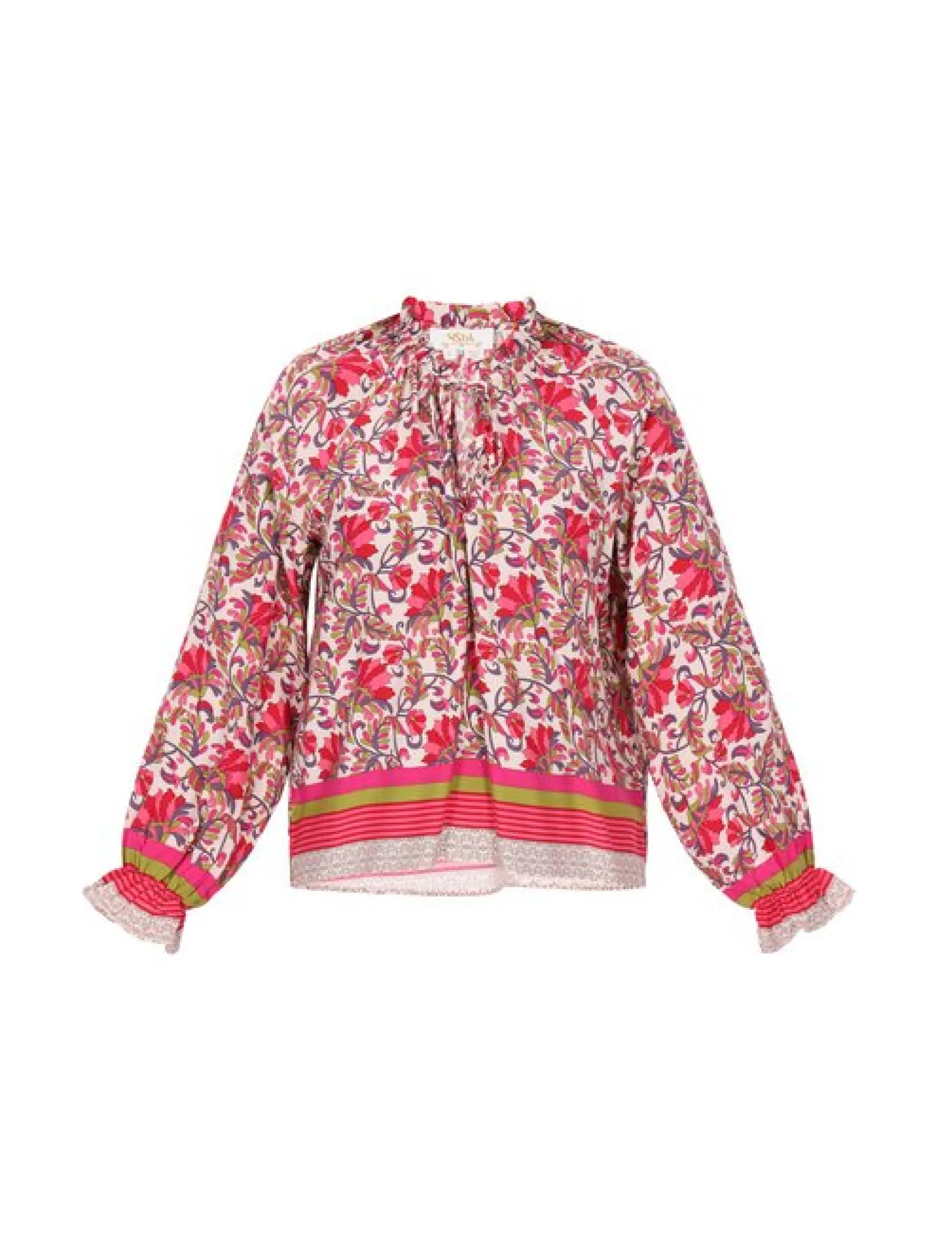 Usha Damen Bluse in rot