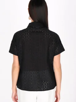 Usha Damen Bluse in schwarz