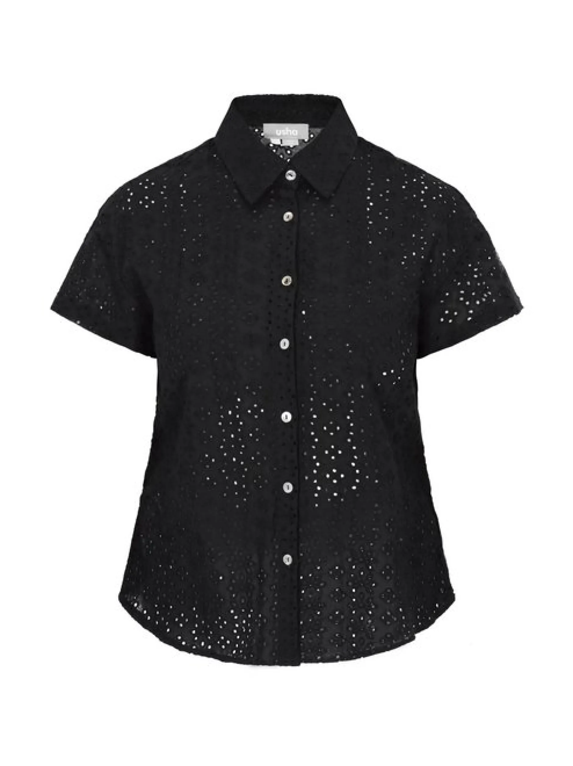 Usha Damen Bluse in schwarz