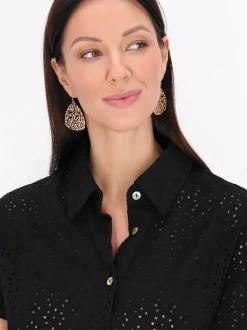 Usha Damen Bluse in schwarz