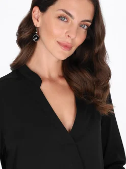 Usha Damen Bluse in schwarz