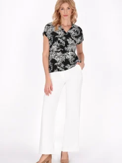 Usha Damen Bluse in schwarz