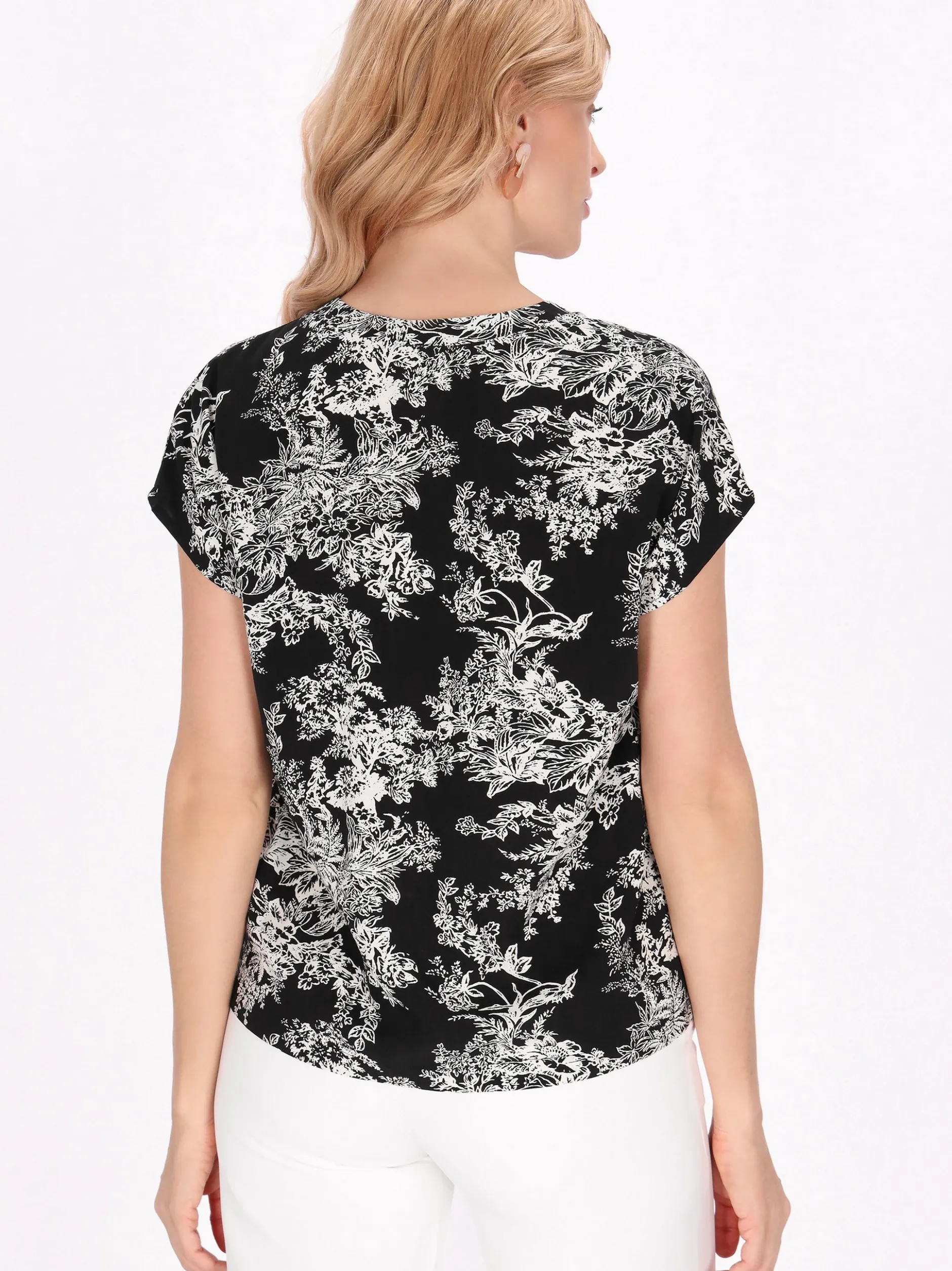Usha Damen Bluse in schwarz