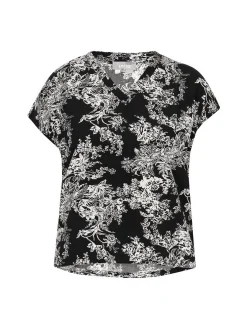 Usha Damen Bluse in schwarz