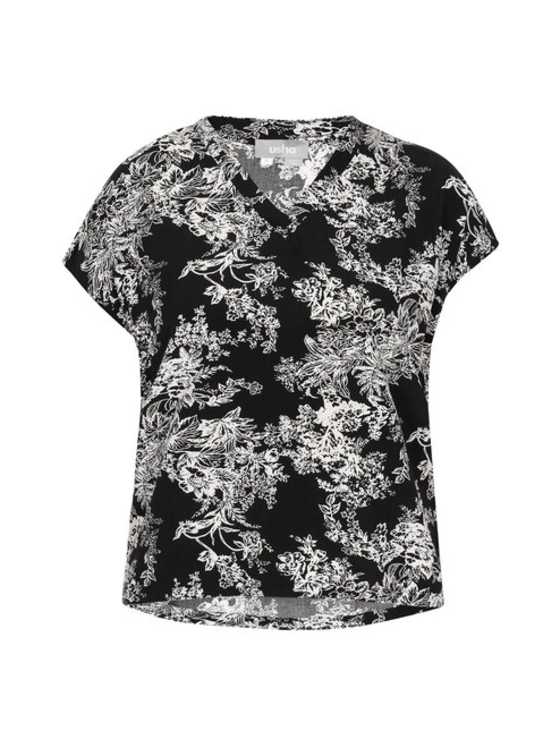 Usha Damen Bluse in schwarz