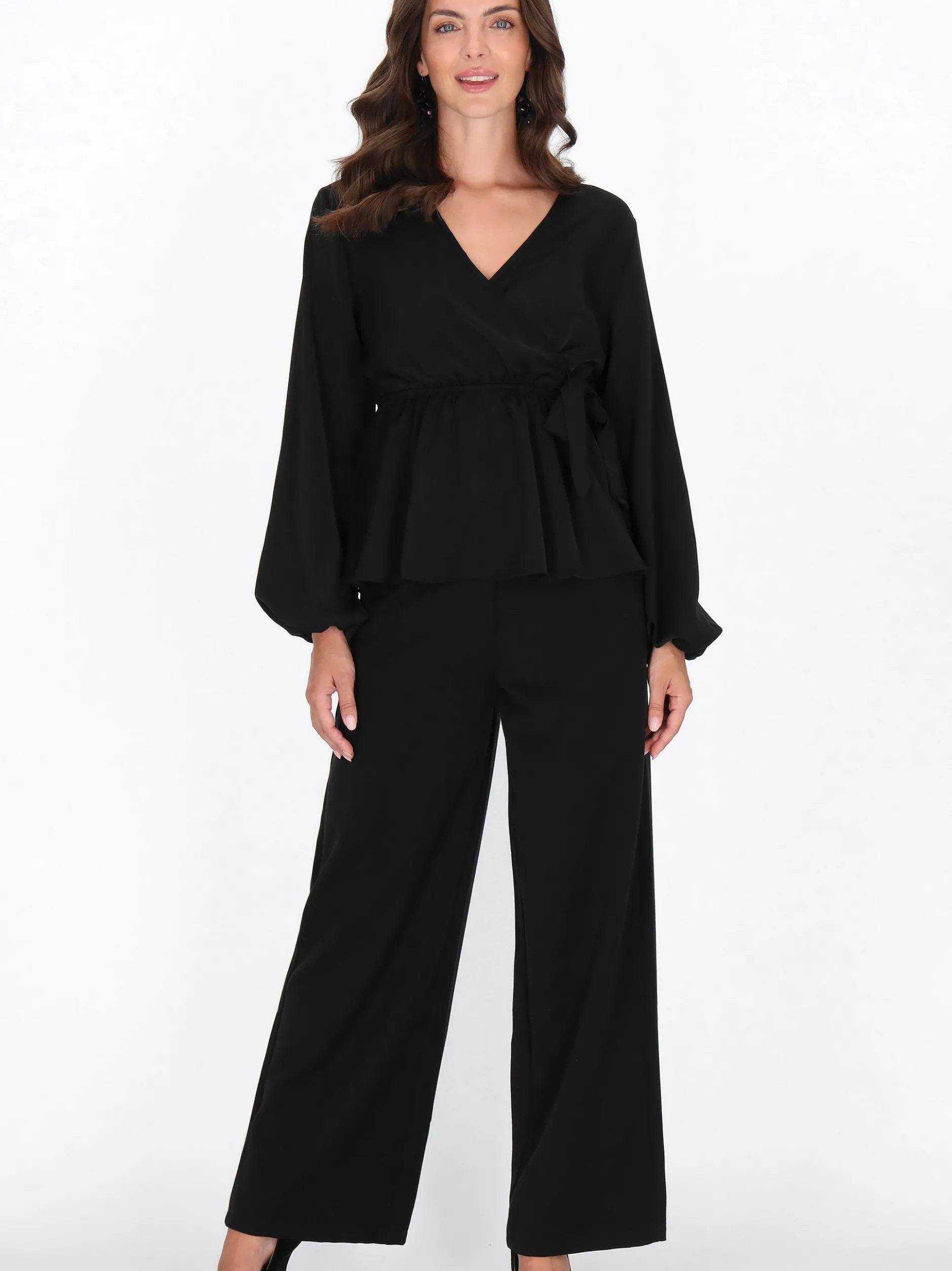 Usha Damen Bluse in schwarz
