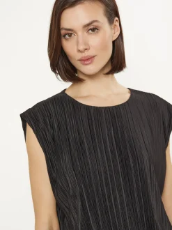 Usha Damen Bluse in schwarz - Ausschnitt: Rundhals