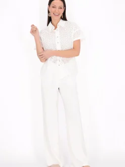 Usha Damen Bluse in weiß