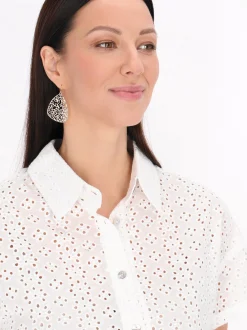 Usha Damen Bluse in weiß