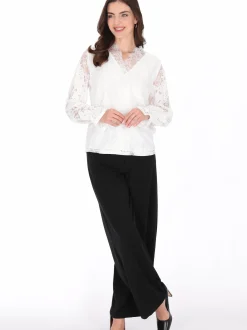 Usha Damen Bluse in weiß