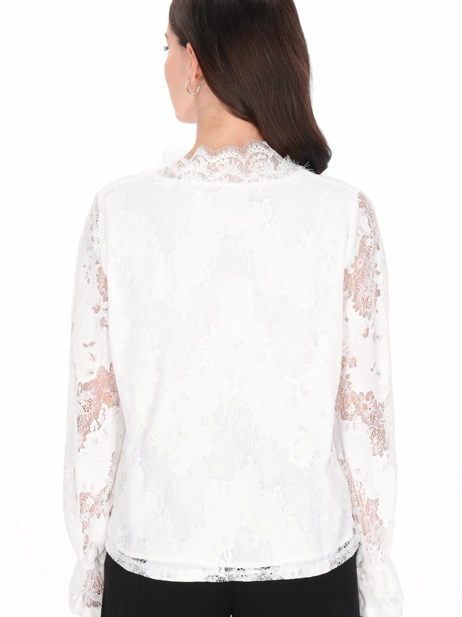 Usha Damen Bluse in weiß