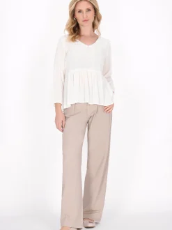 Usha Damen Bluse in weiß
