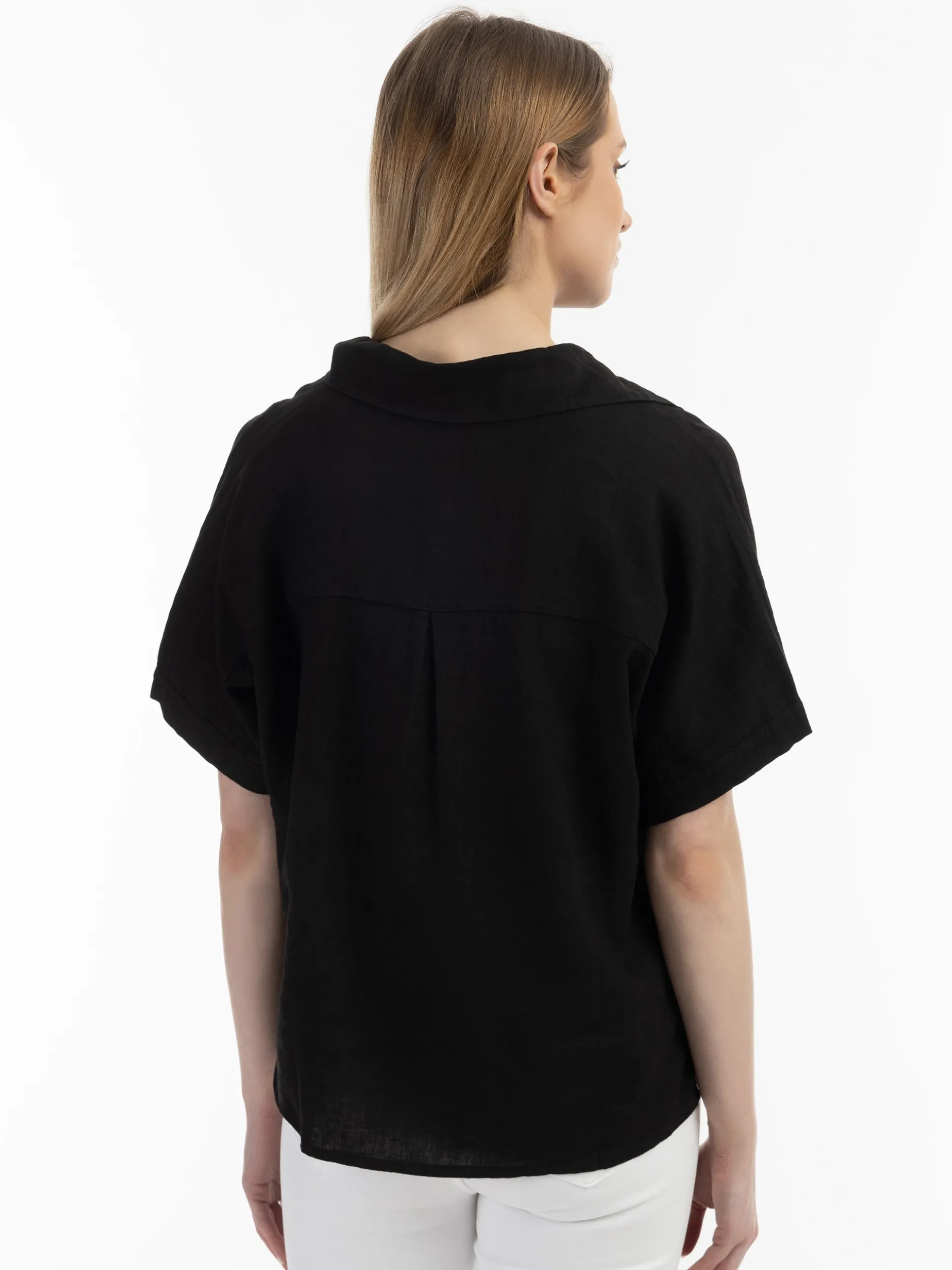 Usha Damen Blusenshirt in schwarz
