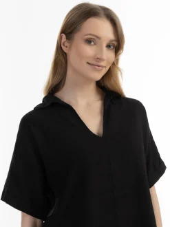 Usha Damen Blusenshirt in schwarz