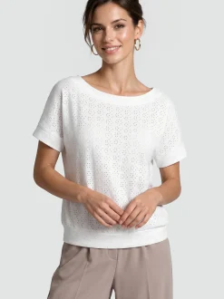 Usha Damen Blusenshirt in weiß