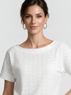 Usha Damen Blusenshirt in weiß