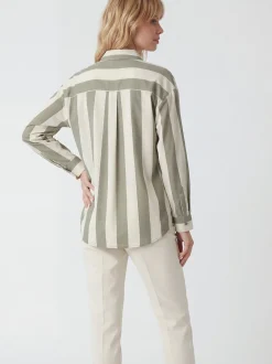 Usha Damen Hemdbluse in grün