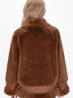 Usha Damen Jacke in cognac
