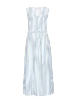 Usha Damen Kleid in blau - Länge: mittel