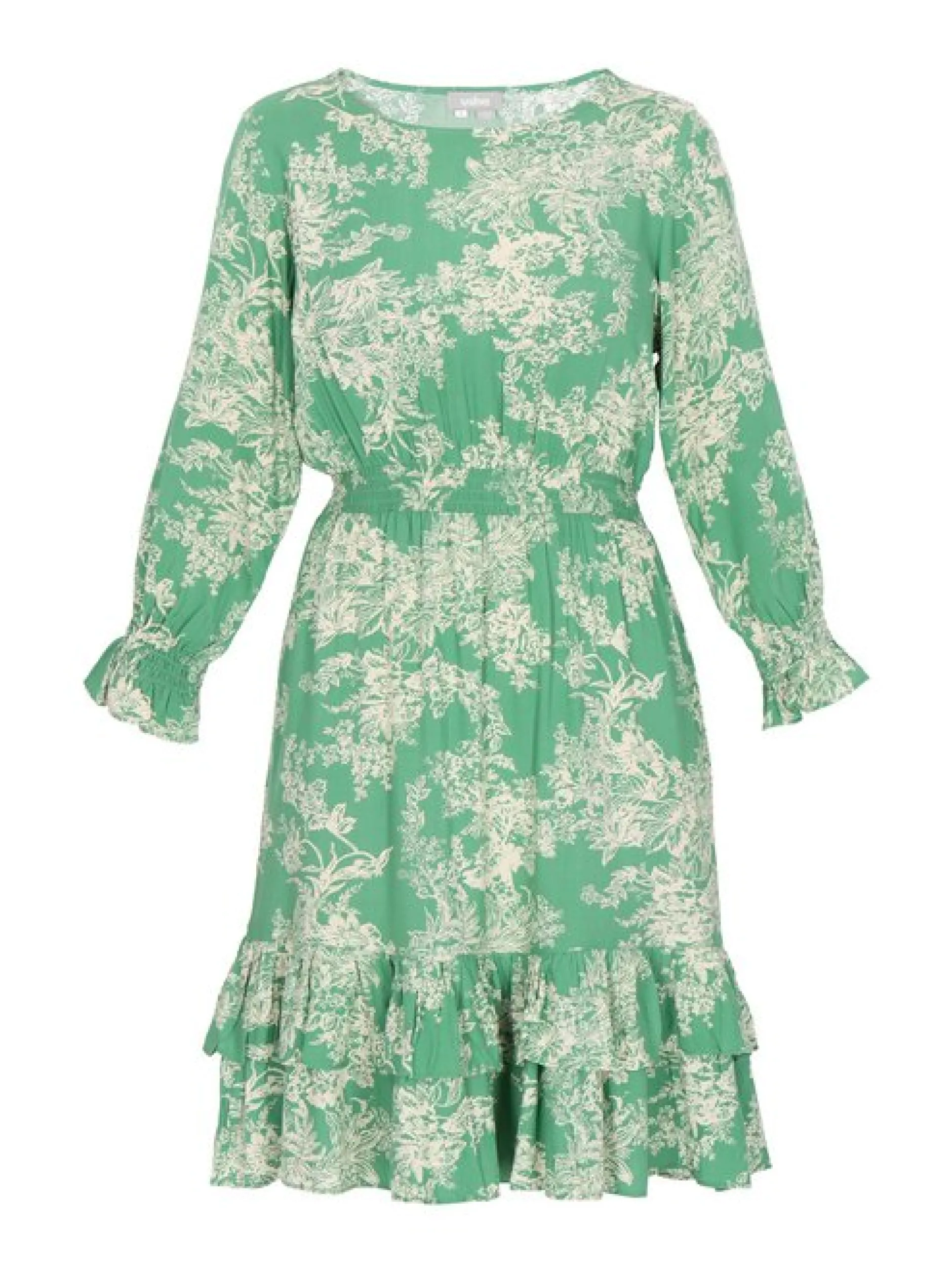 Usha Damen Kleid in grün - Länge: mittel
