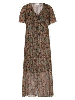 Usha Damen Kleid in mehrfarbig - Länge: mittel