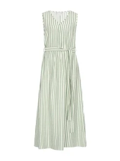 Usha Damen Kleid in mint - Länge: mittel