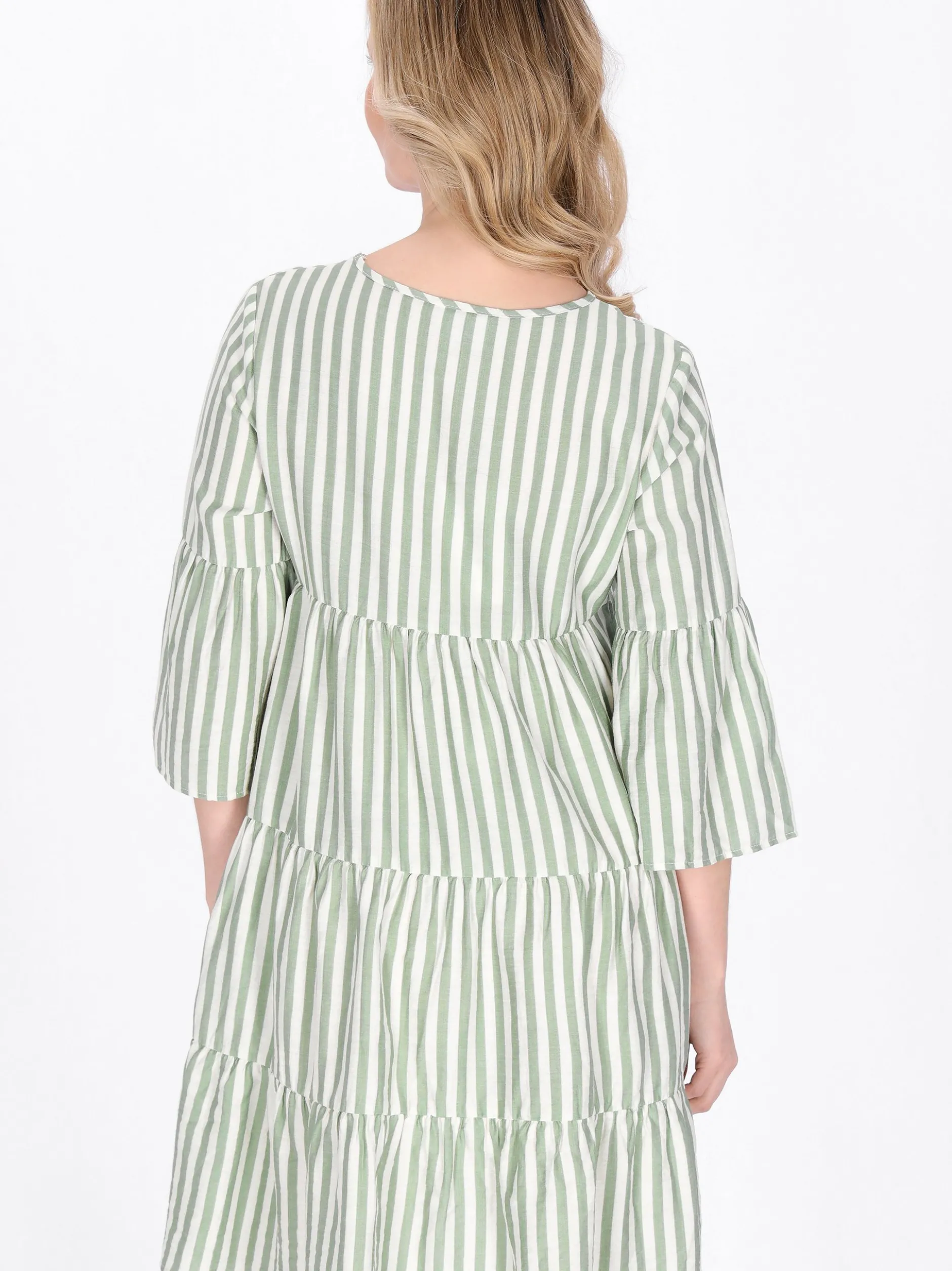 Usha Damen Kleid in mint - Länge: mittel